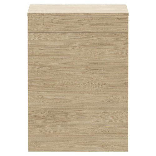 Napoli 250 Light Oak 600mm Toilet Unit Front View