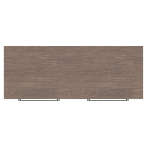 Napoli Brown Oak 1200mm Wall Mounted Vanity Unit for Countertop Basins with 4 Drawers and Polished Chrome Handles Top View
