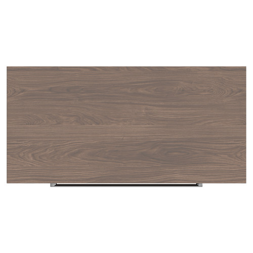 Napoli 390 Brown Oak 800mm Floor Standing Vanity Unit for Countertop Basins with 2 Drawers and Polished Chrome Handles Top View