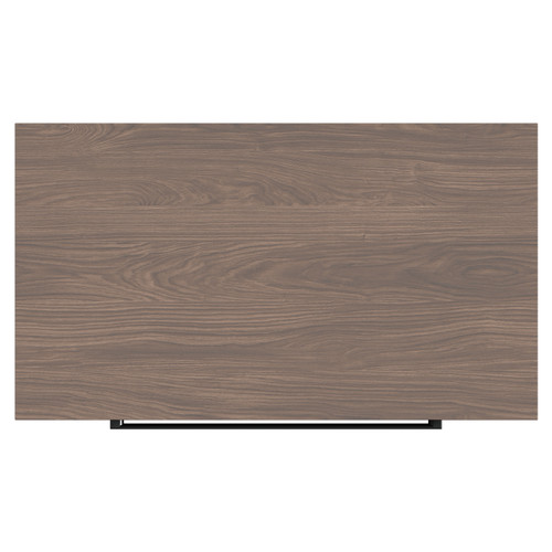Napoli Brown Oak 800mm Floor Standing Vanity Unit for Countertop Basins with 2 Drawers and Gunmetal Grey Handles Top View