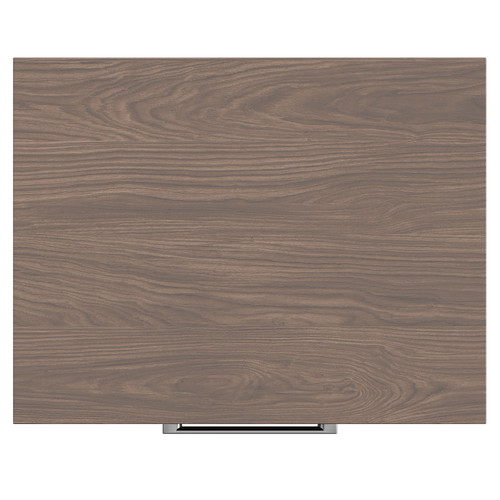 Napoli Brown Oak 500mm Wall Mounted Vanity Unit for Countertop Basins with Single Drawer and Polished Chrome Handle Top View