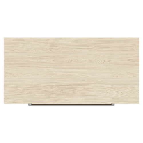 Napoli 390 Light Oak 800mm Floor Standing Vanity Unit for Countertop Basins with 2 Drawers and Polished Chrome Handles Top Down View