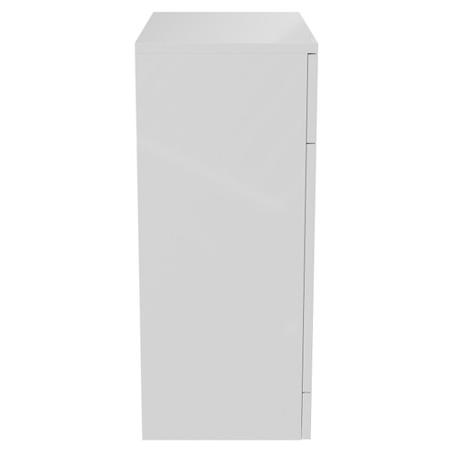 Alexander James Gloss White 600mm x 330mm Toilet Unit Side View