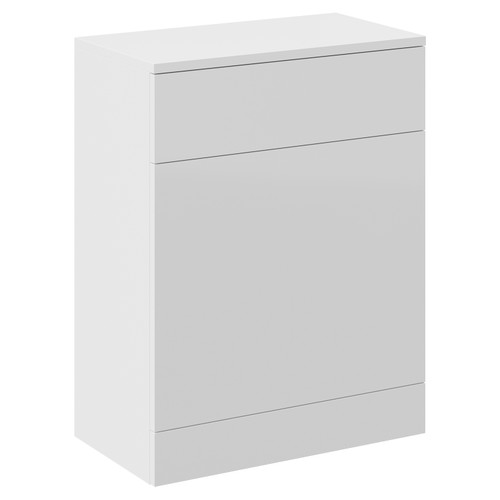 Alexander James Gloss White 600mm x 330mm Toilet Unit Left Hand View