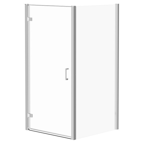 Niva 6 Chrome 1000mm x 700mm Hinged Door Shower Enclosure Right Hand View
