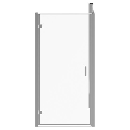 Niva 6 Chrome 1000mm x 800mm Hinged Door Shower Enclosure Front View