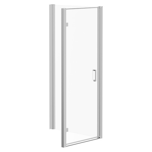 Niva 6 Chrome 700mm x 1000mm Hinged Door Shower Enclosure Left Hand View