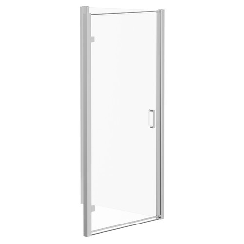 Niva 6 Chrome 1000mm x 1000mm Hinged Door Shower Enclosure Left Hand View
