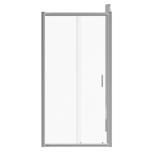 Luma 8 Chrome 1000mm x 700mm Sliding Door Shower Enclosure Front View