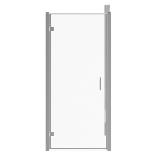 Luma 8 Chrome 900mm x 700mm Hinged Door Shower Enclosure Front View