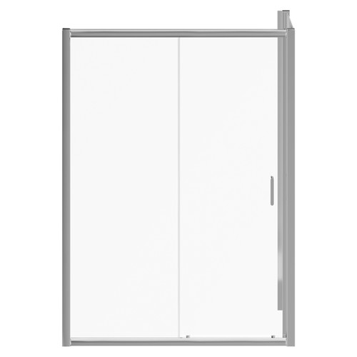 Luma 8 Chrome 1400mm x 760mm Sliding Door Shower Enclosure Front View
