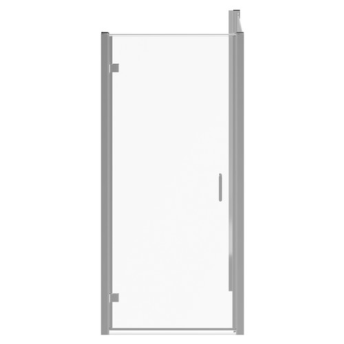 Luma 8 Chrome 900mm x 900mm Hinged Door Shower Enclosure Front View