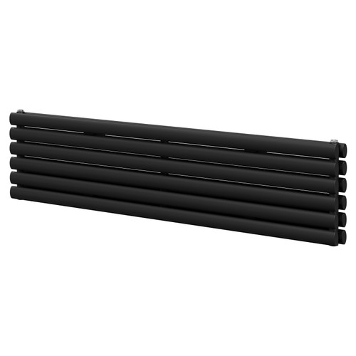 Boone Latitude Colore Matt Black 360mm x 1600mm Double Panel Radiator Right Hand View