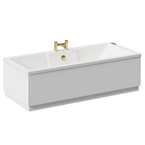 Legend 1700mm x 750mm Left Hand 6 Jet Brushed Brass V-Tec Single Ended Whirlpool Bath Left Hand View