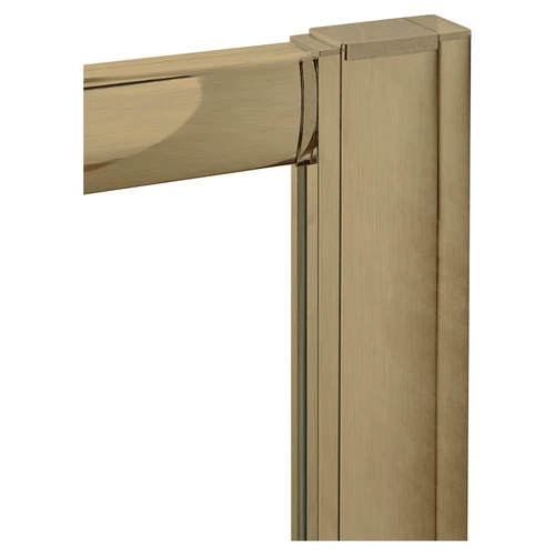 Niva 6 Brushed Brass 1900mm Profile Extension Kit View from Front