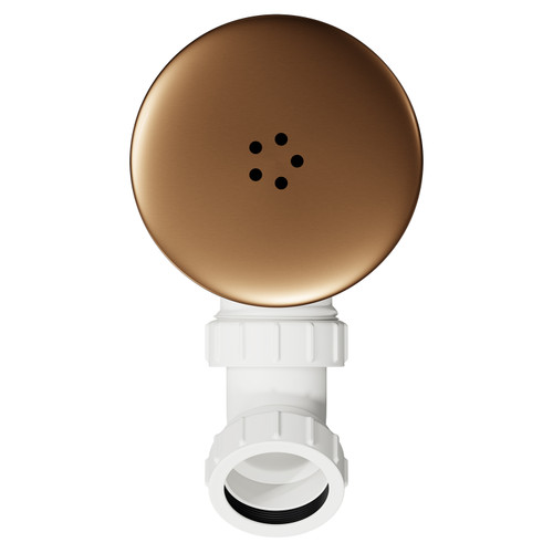 Brushed Bronze 90mm High Flow Shower Tray Waste Top View