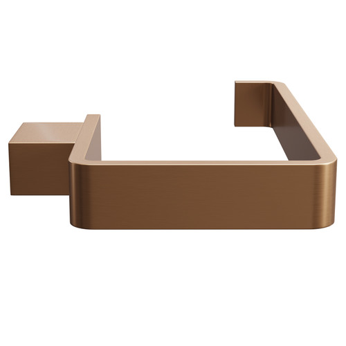 Taurus Brushed Bronze Wall Mounted Toilet Roll Holder Side View
