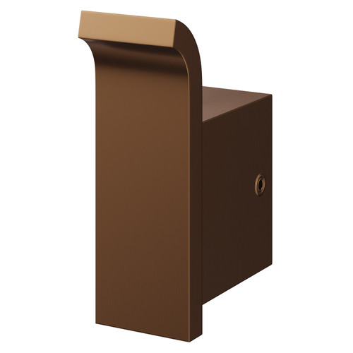 Taurus Brushed Bronze Wall Mounted Robe Hook Right Hand View