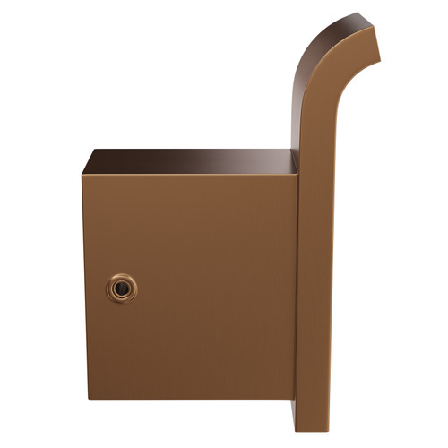 Taurus Brushed Bronze Wall Mounted Robe Hook Side View