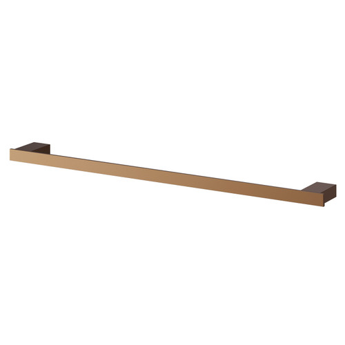 Taurus Brushed Bronze Wall Mounted Towel Rail Right Hand View
