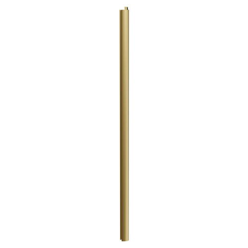 Series 8 Plus Brushed Brass 700mm Shower Enclosure Side Panel Side View