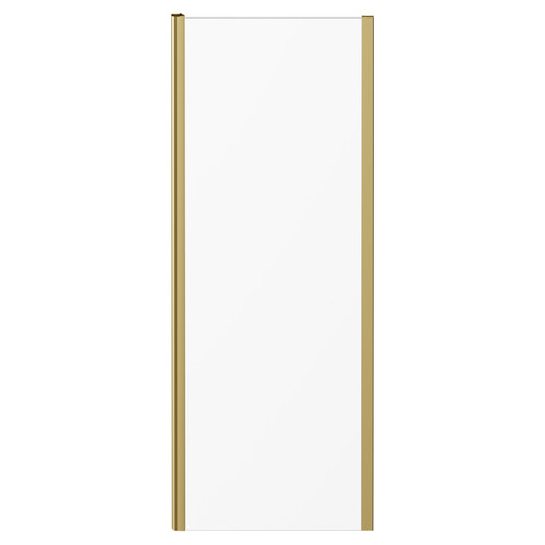 Series 8 Plus Brushed Brass 760mm Shower Enclosure Side Panel Front View