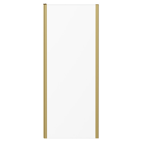 Series 8 Plus Brushed Brass 800mm Shower Enclosure Side Panel Front View