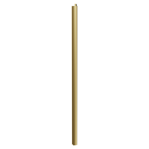 Series 8 Plus Brushed Brass 800mm Shower Enclosure Side Panel Side View