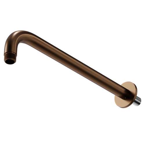 Colore Round Brushed Bronze 300mm Shower Arm Right Hand View