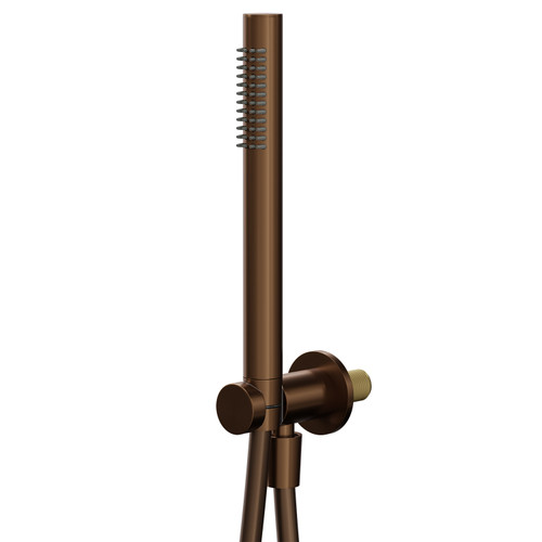 Colore Brushed Bronze Douche Shower Spray with Wall Bracket Right Hand View