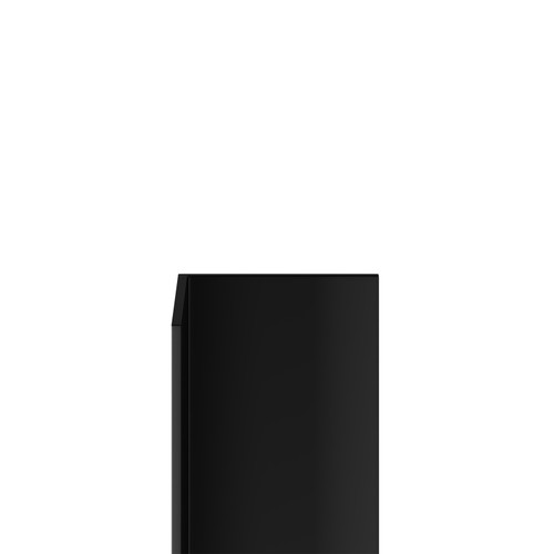 WholePanel Black Aluminium 20mm Rigid Angle Profile Corner Trim Side View