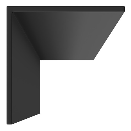 WholePanel Black Aluminium 20mm Rigid Angle Profile Corner Trim Top View