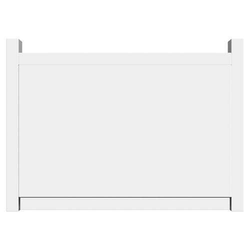 Montego Gloss White 350mm x 1400mm Wall Mounted 2 Door Tall Storage Unit Top View