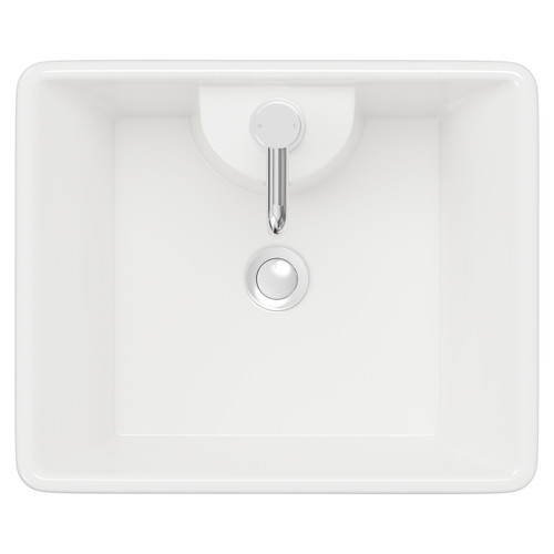 Lagos 480mm x 380mm Rectangular Countertop Basin Top View