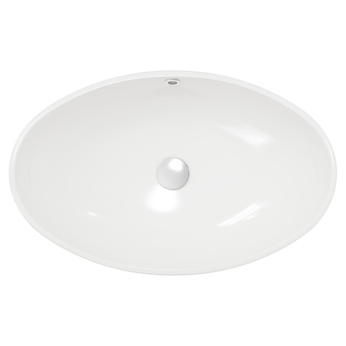 Braga 588mm x 390mm Oval Countertop Basin Top View