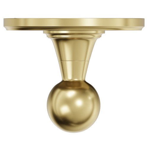 Windsor 1930 Traditional Colore Brushed Brass Wall Mounted Robe Hook Top View