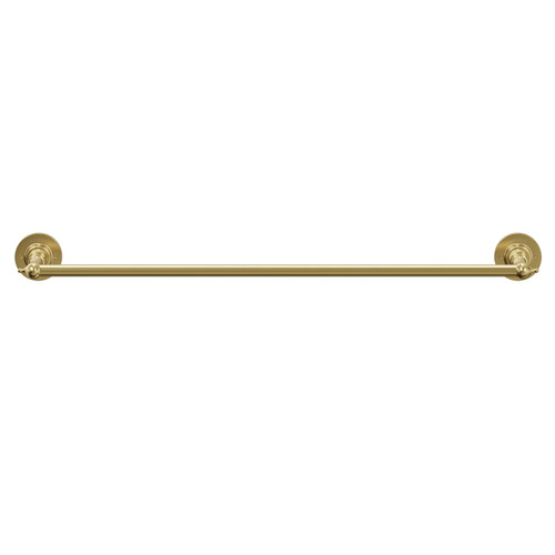 Windsor 1930 Traditional Colore Brushed Brass Wall Mounted Towel Rail Front View