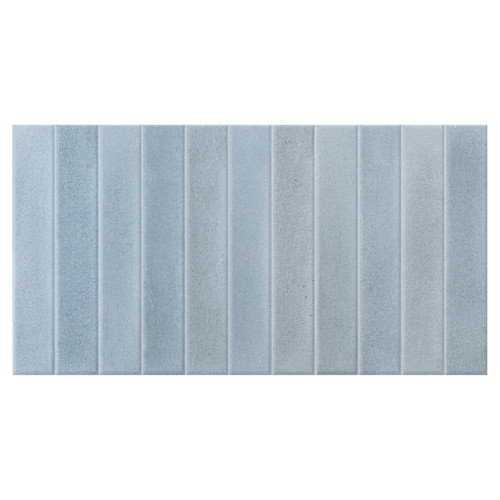 Atlantis Matt Blue 31.6cm x 60cm Ceramic Wall Tile Swatch Image