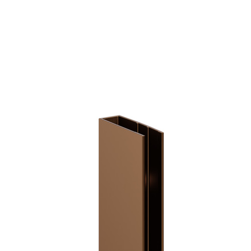 Pacco 8mm Brushed Bronze 1850mm Wall Channel Left Hand View