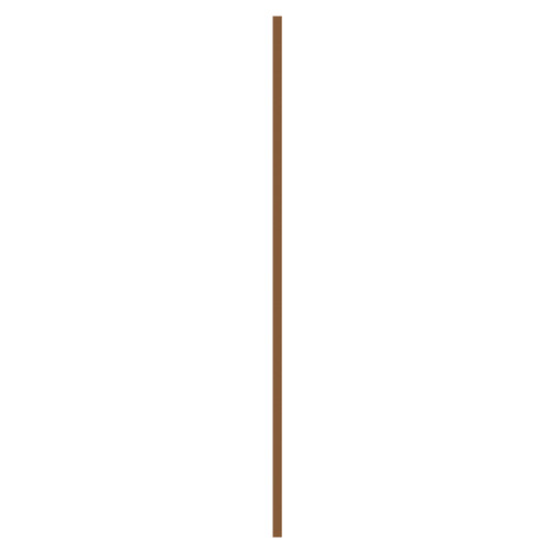 Pacco 8mm Brushed Bronze 1950mm Wall Channel Side View