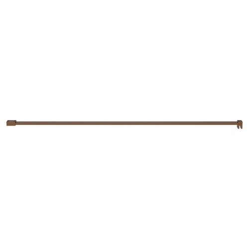 Pacco 8mm/10mm Brushed Bronze Flat Support Bar Side View