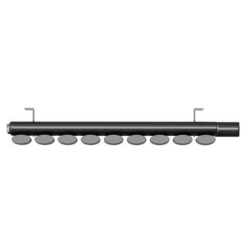 Boone Colore Matt Black 600mm x 540mm Horizontal Electric Single Panel Radiator Top Viewed From Above