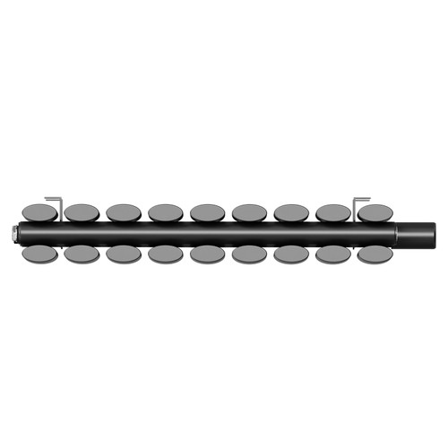 Boone Colore Matt Black 600mm x 540mm Horizontal Electric Double Panel Radiator Top Viewed From Above