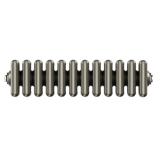 Colosseum Raw Metal 600mm x 548mm Horizontal Quadruple Column Radiator Top View