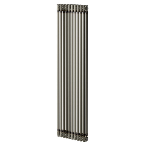 Colosseum Raw Metal 1500mm x 460mm Double Column Radiator Right Hand View