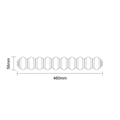 Colosseum Raw Metal 1500mm x 460mm Double Column Radiator Dimensions Top