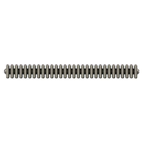 Colosseum Raw Metal 600mm x 1340mm Horizontal Quadruple Column Radiator Top View