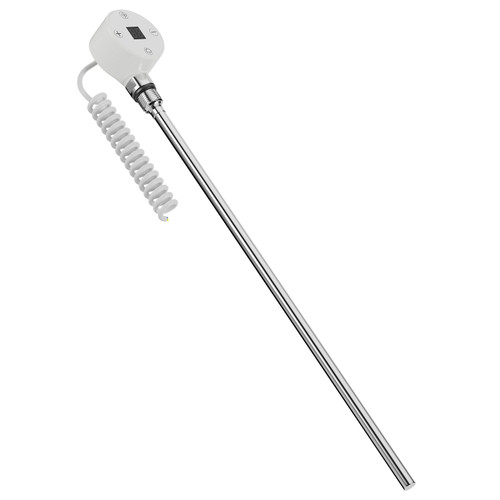 Dias White 400 Watt Digital Electric Heating Element Left Hand View