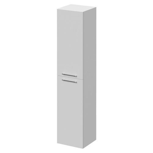 Napoli Gloss White 350mm x 1600mm Wall Mounted 2 Door Storage Unit Right Hand View