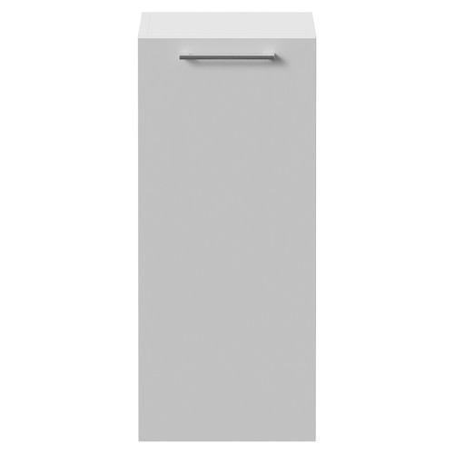 Napoli Gloss White 350mm Wall Mounted Single Door Side Cabinet Front View